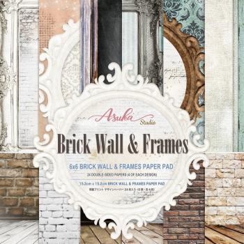 Memory Place - Designpapier "Brick Wall & Frames" Paper Pack 6x6 Inch - 24 Bogen
