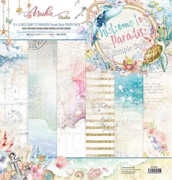 Memory Place - Designpapier "Welcome to Paradise Simple Style" Paper Pack 12x12 Inch - 6 Bogen