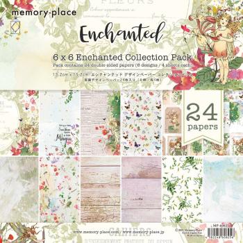 Memory Place - Designpapier "Enchanted" Paper Pack 6x6 Inch - 24 Bogen