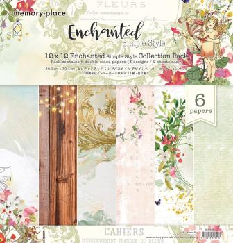 Memory Place - Designpapier "Enchanted Simple Style" Paper Pack 12x12 Inch - 6 Bogen