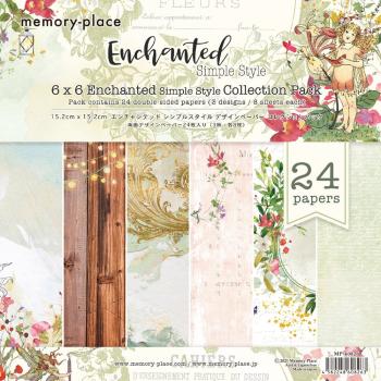 Memory Place - Designpapier "Enchanted Simple Style" Paper Pack 6x6 Inch - 24 Bogen