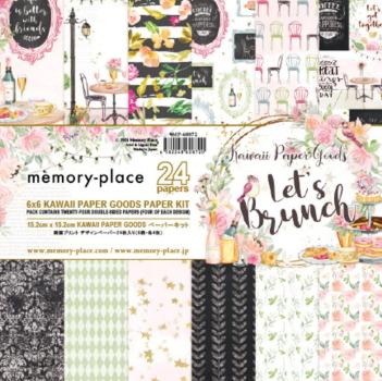 Memory Place - Designpapier "Let's Brunch" Paper Pack 6x6 Inch - 24 Bogen