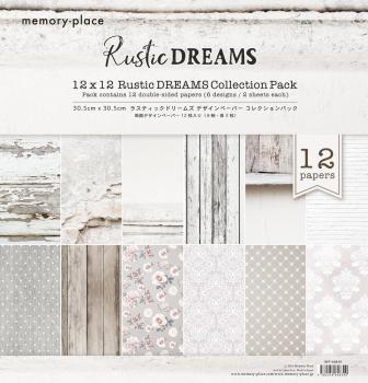 Memory Place - Designpapier "Rustic Dreams" Paper Pack 12x12 Inch - 12 Bogen