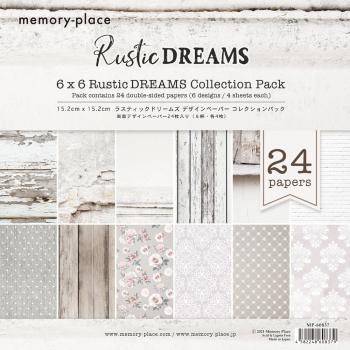 Memory Place - Designpapier "Rustic Dreams" Paper Pack 6x6 Inch - 24 Bogen