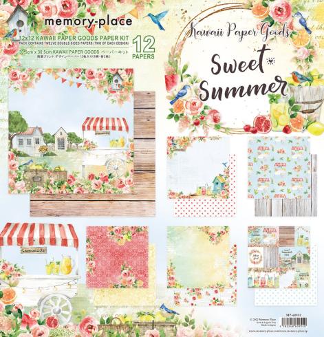 Memory Place - Designpapier "Sweet Summer" Paper Pack 12x12 Inch - 12 Bogen