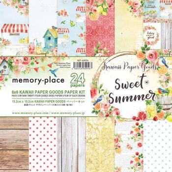 Memory Place - Designpapier "Sweet Summer" Paper Pack 6x6 Inch - 24 Bogen