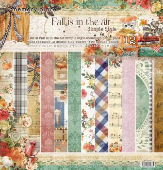 Memory Place - Designpapier "Fall Is In The Air Simple Style" Paper Pack 12x12 Inch - 12 Bogen