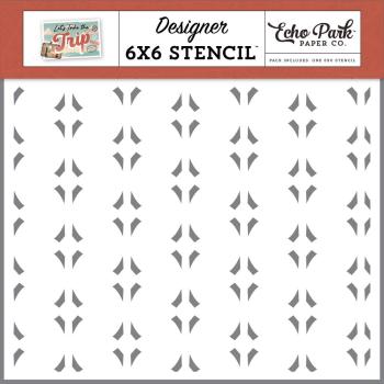 Echo Park - Schablone "Let's Go Geometric" Stencil 6x6 Inch