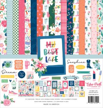 Echo Park - Designpapier "My Best Life" Collection Kit 12x12 Inch - 12 Bogen