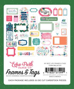 Echo Park - Stanzteile & Anhänger "My Best Life" Frames & Tags 