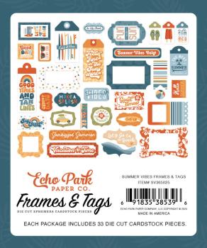 Echo Park - Stanzteile & Anhänger "Summer Vibes" Frames & Tags 