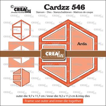 Crealies - Stanzschablone "No. 546 Frame & Inlays Arda" Cardzz Dies