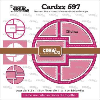 Crealies - Stanzschablone "No. 597 Frame & Inlays Divina" Cardzz Dies