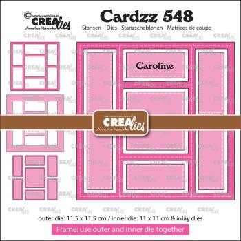 Crealies - Stanzschablone "No. 548 Frame & Inlays Caroline" Cardzz Dies