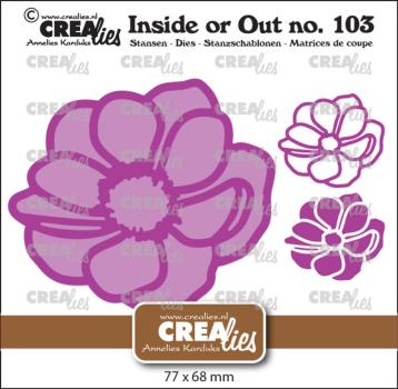Crealies - Stanzschablone "No. 103 Anemone Large" Inside Or Out Dies