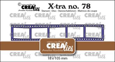 Crealies - Stanzschablone "No. 78 Filmstrip Curved Small" X-tra Dies