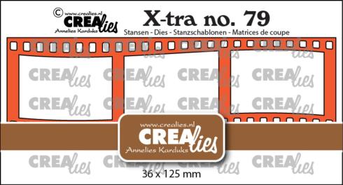 Crealies - Stanzschablone "No. 79 Filmstrip Curved Horizontal" X-tra Dies