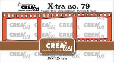 Crealies - Stanzschablone "No. 79 Filmstrip Curved Horizontal" X-tra Dies