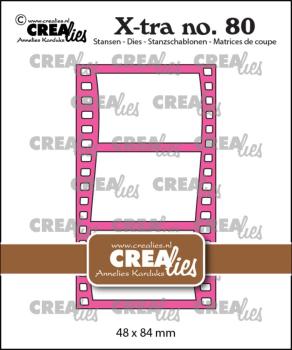 Crealies - Stanzschablone "No. 80 Filmstrip Curved Vertical" X-tra Dies