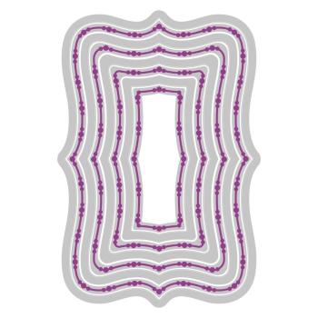 Sizzix - Stanzschablone "Doris Dotted Top Note" Framelits Craft Dies Design by Stacey Park