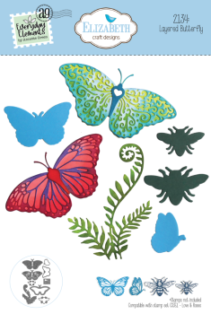 Elizabeth Craft Designs - Stanzschalone "Layered Butterfly" Dies
