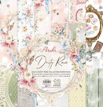 Memory Place - Designpapier "Dusty Rose" Paper Pack 12x12 Inch - 12 Bogen