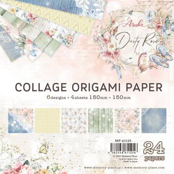 Memory Place - Origamipapier "Dusty Rose" 15x15cm - 24 Bogen