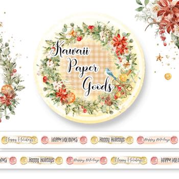 Memory Place "Kawaii Paper Goods Home for the Holidays" Washi Tape 15mmx5m