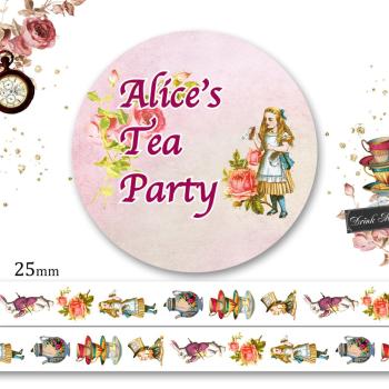 Memory Place "Alice's Tea Party" Washi Tape 25mmx5m
