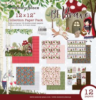 Memory Place - Designpapier "Be Brave" Paper Pack 12x12 Inch - 12 Bogen