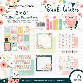 Memory Place - Designpapier "Book Lover" Paper Pack 8x8 Inch - 18 Bogen