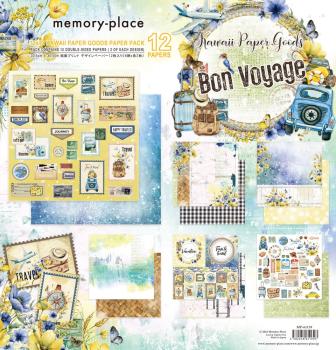 Memory Place - Designpapier "Bon Voyage" Paper Pack 12x12 Inch - 12 Bogen