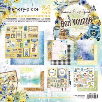 Memory Place - Designpapier "Bon Voyage" Paper Pack 6x6 Inch - 24 Bogen