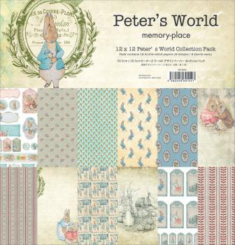 Memory Place - Designpapier "Peter's World" Paper Pack 12x12 Inch - 12 Bogen