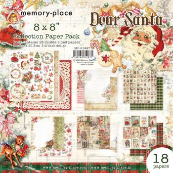 Memory Place - Designpapier "Dear Santa" Paper Pack 8x8 Inch - 18 Bogen