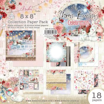 Memory Place - Designpapier "Moon Bunny Celebration" Paper Pack 8x8 Inch - 18 Bogen