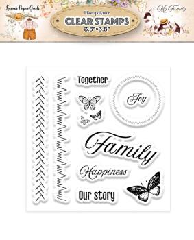Memory Place - Stempelset "My Family" Clear Stamps