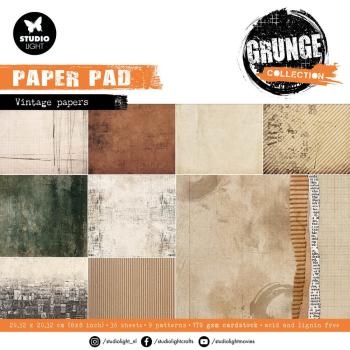 Studio Light - Designpapier "Vintage Papers" Paper Pack 8x8 Inch - 36 Bogen