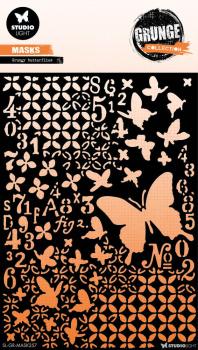 Studio Light - Schablone "Grunge Butterflies" Stencil Grunge Collection