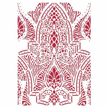 Stamperia - Schablone A4 "Romantic Horses Saddle Pattern" Stencil