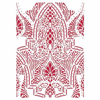 Stamperia - Schablone A4 "Romantic Horses Saddle Pattern" Stencil