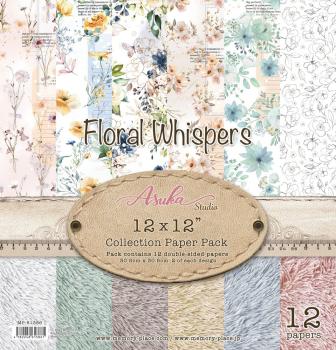 Memory Place - Designpapier "Floral Whispers" Paper Pack 12x12 Inch - 12 Bogen