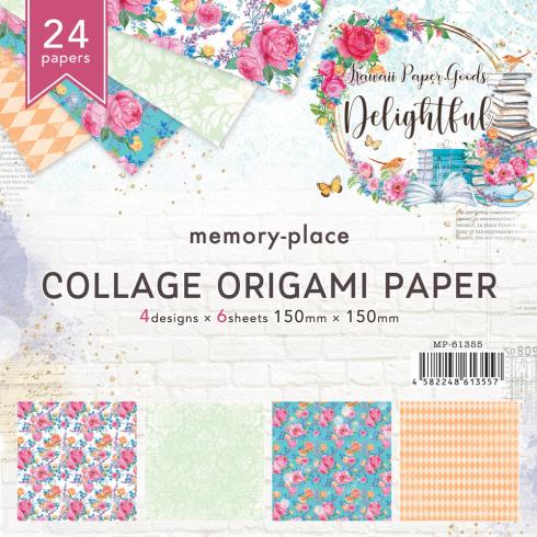 Memory Place - Origamipapier "Delightful" 15x15cm - 24 Bogen