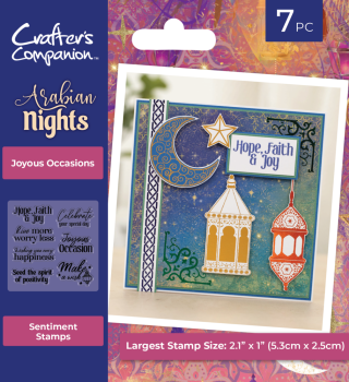 Crafters Companion - Stempelset "Joyous Occasions" Clear Stamps