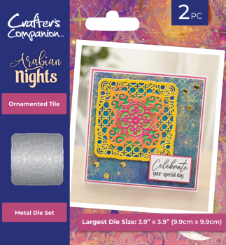 Crafters Companion - Stanzschablone "Ornamented Tile" Dies