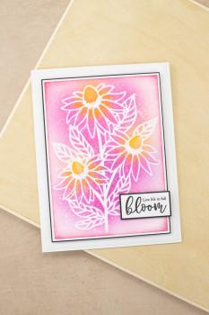 Crafters Companion - Schablone "Classic Echinaceas" Stencil
