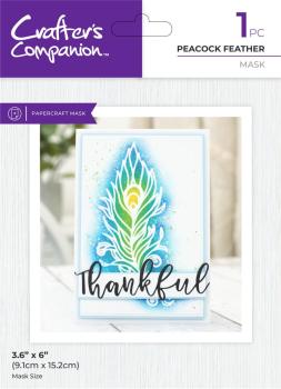 Crafters Companion - Schablone "Peacock Feathers" Stencil