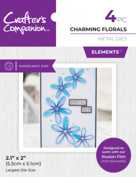 Crafters Companion - Stanzschablone "Charming Florals" Dies