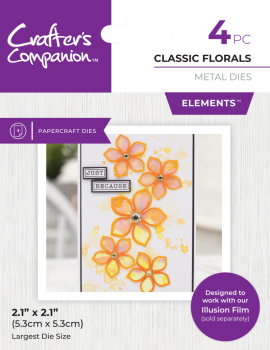 Crafters Companion - Stanzschablone "Classic Florals" Dies