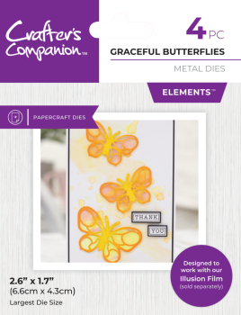 Crafters Companion - Stanzschablone "Graceful Butterflies" Dies